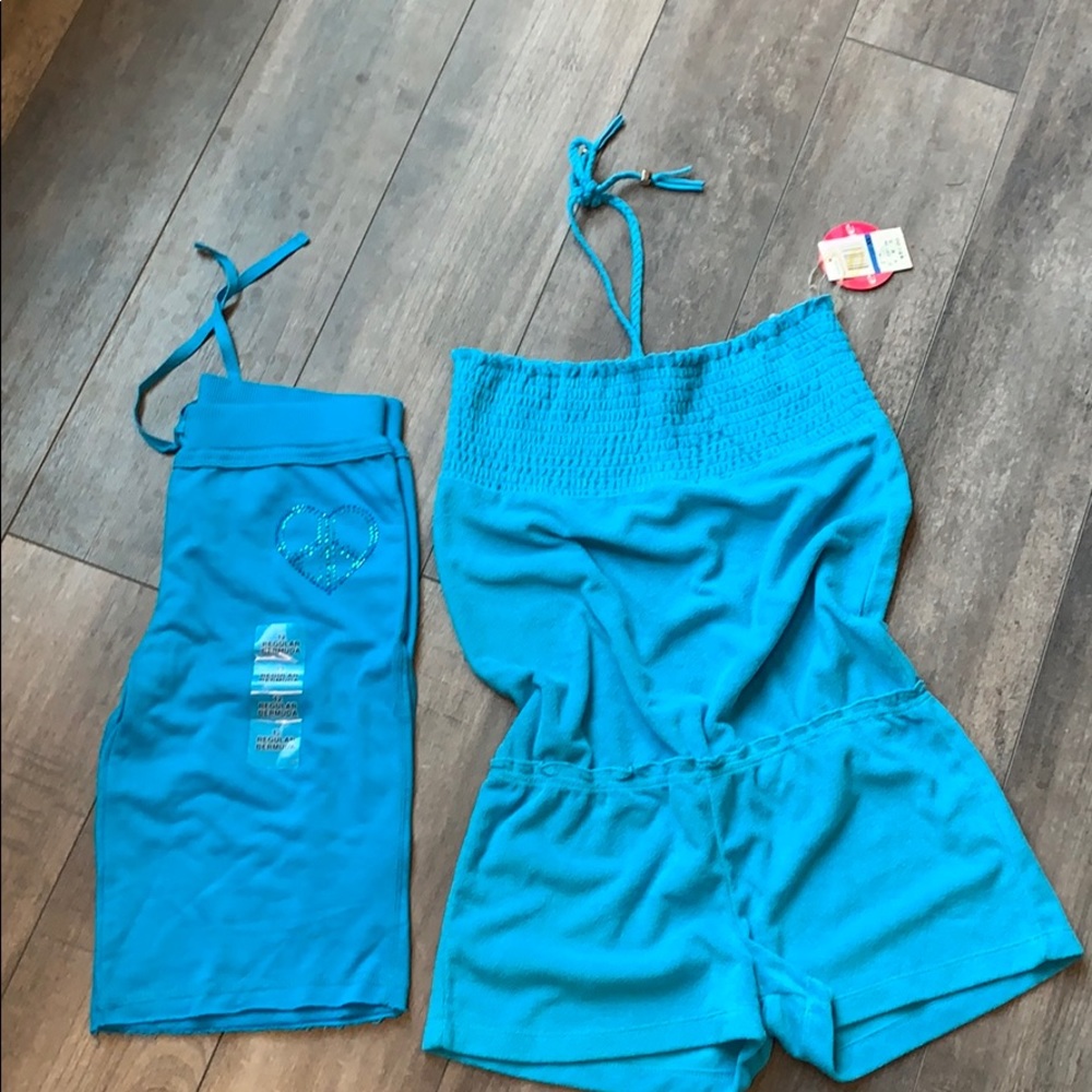 Swim cover up and Bermuda shorts